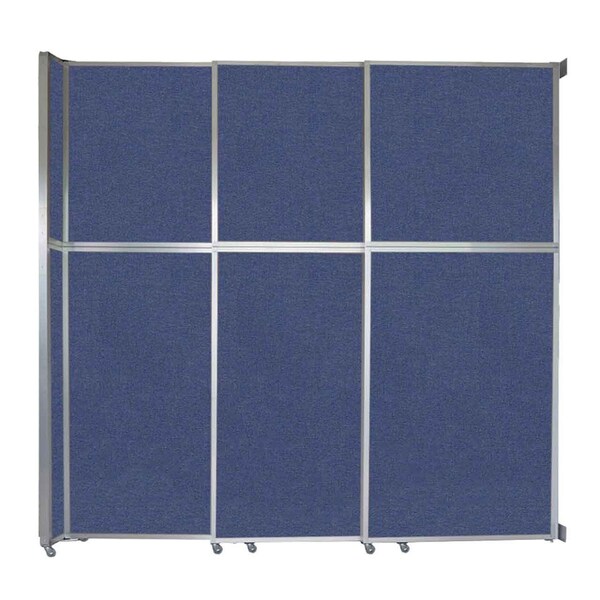 Versare Operable Wall Sliding Room Divider 9'9" x 10'3/4" Cerulean